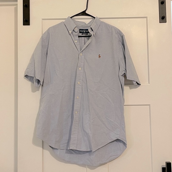 Men’s Short Sleeve Ralph Lauren Oxford Button Down - Picture 3 of 3
